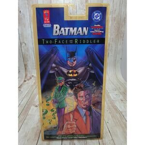 Batman Two-Face and the Riddler Audio Cassette Tape & Trading Cards